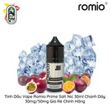  Tinh Dầu Vape Romio Prime Salt Nic Chanh Dây 30ml Chính Hãng 