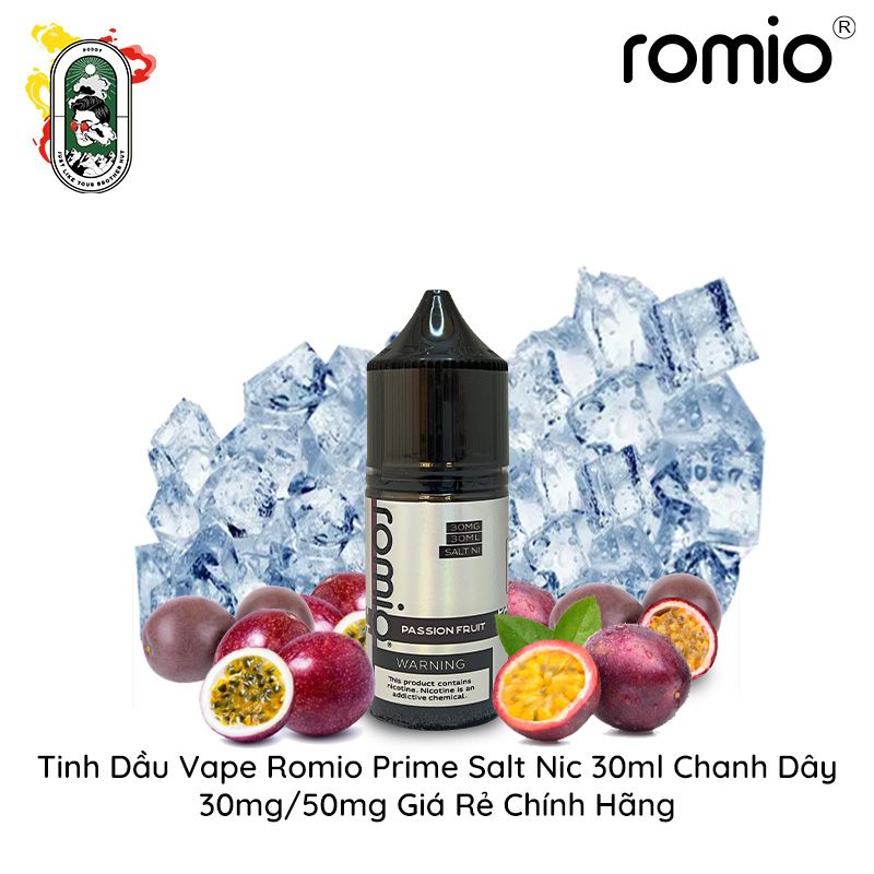  Tinh Dầu Vape Romio Prime Salt Nic Chanh Dây 30ml Chính Hãng 