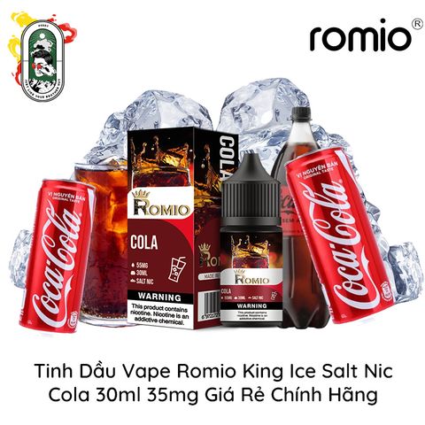 Tinh Dầu Vape Romio King Ice Salt Nic 30ml Chính Hãng, Giá Rẻ