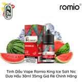  Tinh Dầu Vape Romio King Ice Salt Nic Dưa Hấu 30ml Chính Hãng 