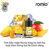  Tinh Dầu Vape Romio King Ice Salt Nic Xoài 30ml Chính Hãng 