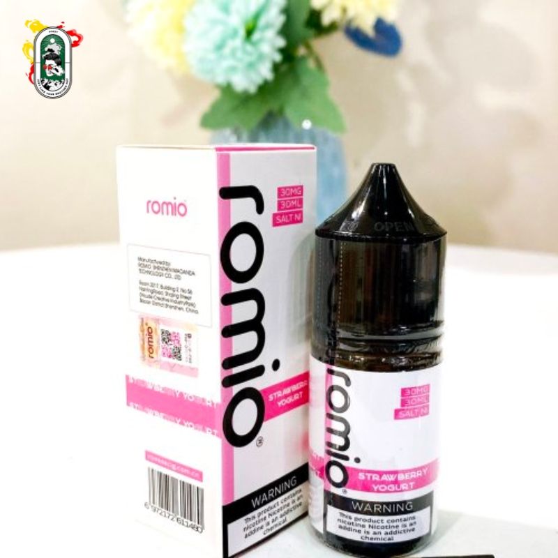  Tinh Dầu Vape Romio Prime Salt Nic Sữa Chua Dâu 30ml Chính Hãng 