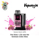  Pod Dùng 1 Lần 5500 Hơi Vapengin Sakura Grape 50MG Chính Hãng 