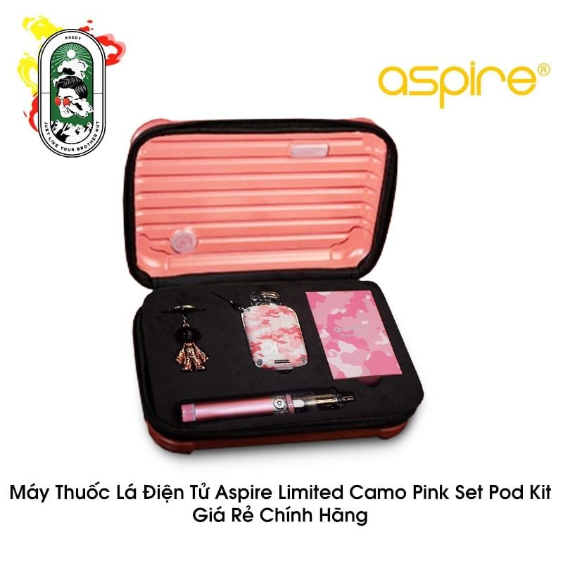  Pod System Aspire Riil X Pink Camouflag Limited Gift Set Chính Hãng 
