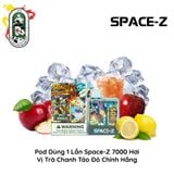  Pod Dùng 1 Lần Space-Z 7000 hơi Trà Chanh Táo Đỏ Chính Hãng 