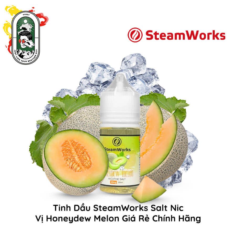  Tinh dầu Vape SteamWorks Salt Nic Dưa Lưới 30ml Chính Hãng 