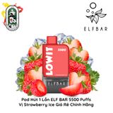  Pod Dùng 1 Lần Elfbar Lowit 5500 Hơi Strawberry Ice Chính Hãng 