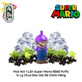  Pod Dùng 1 Lần Super Mario 8000 Hơi Vị Lý Chua Đen Chính Hãng 