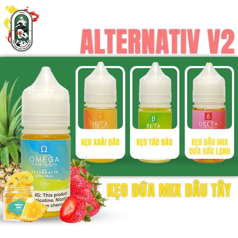  Tinh Dầu Vape Alternativ Ice V2 Salt Nic Delta 30ml Chính Hãng 