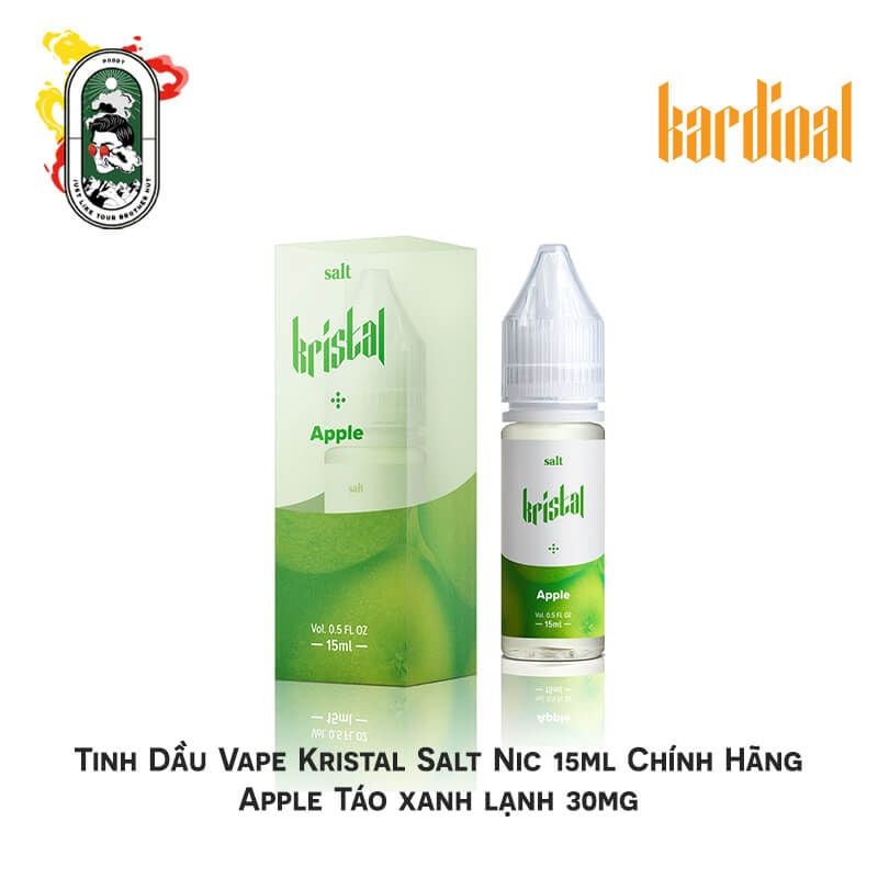  Tinh Dầu Vape Kristal Salt Nic Apple Táo Xanh Chính Hãng 