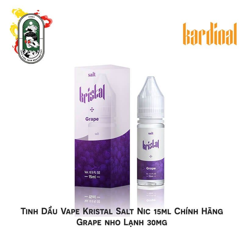  Tinh Dầu Vape Kristal Salt Nic Grape Nho Lạnh Chính Hãng 