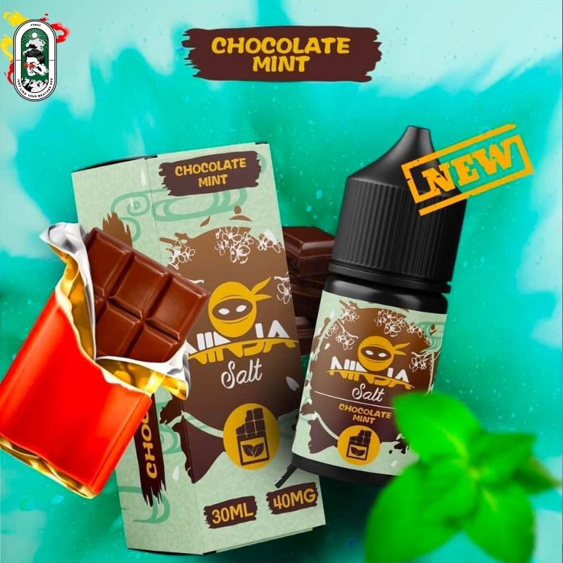  Tinh Dầu Vape Ninja Salt Nic Socola Bạc Hà 30ml Chính Hãng 