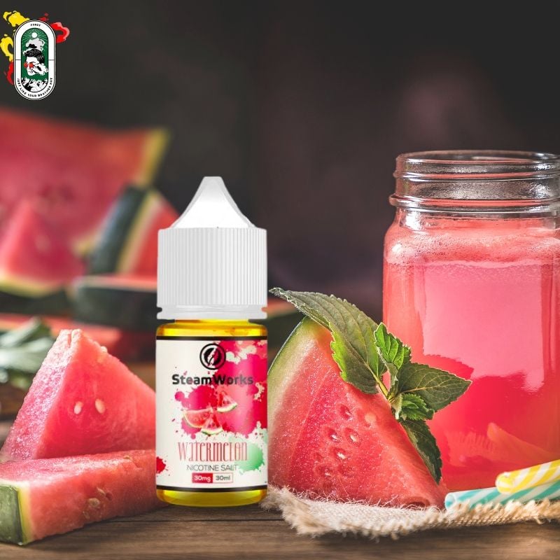  Tinh Dầu Vape Steamworks Salt Nic Dưa Hấu 30ml Chính Hãng 