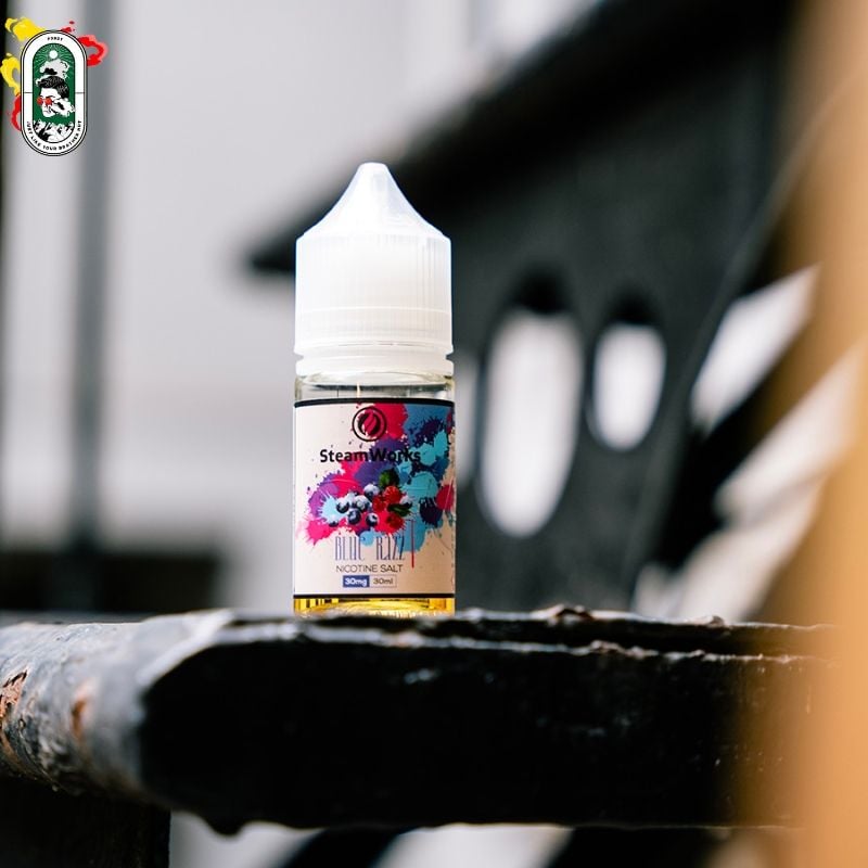  Tinh Dầu Vape Steamworks Salt Nic Việt Quất Mâm Xôi 30ml Chính Hãng 