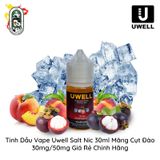  Tinh Dầu Vape Uwell Salt Nic Măng Cụt Đào 30ml Chính Hãng 