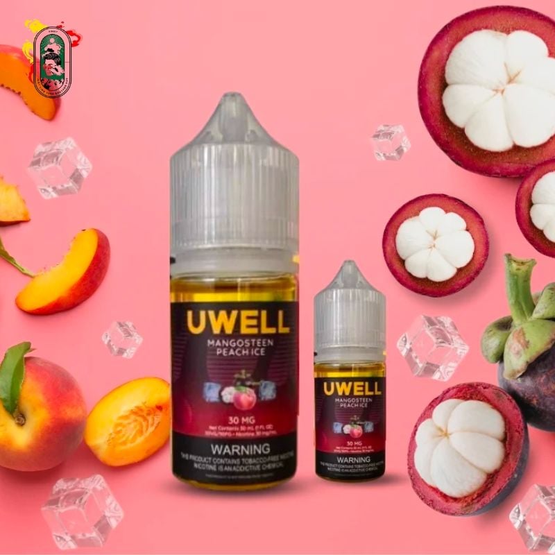  Tinh Dầu Vape Uwell Salt Nic Măng Cụt Đào 30ml Chính Hãng 