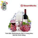  Tinh Dầu Vape Steamworks Salt Nic Vang Nho 30ml Chính Hãng 