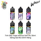  Tinh Dầu Vape Thái Wanna Grape Salt Nic Bạc Hà 30ml Chính Hãng 