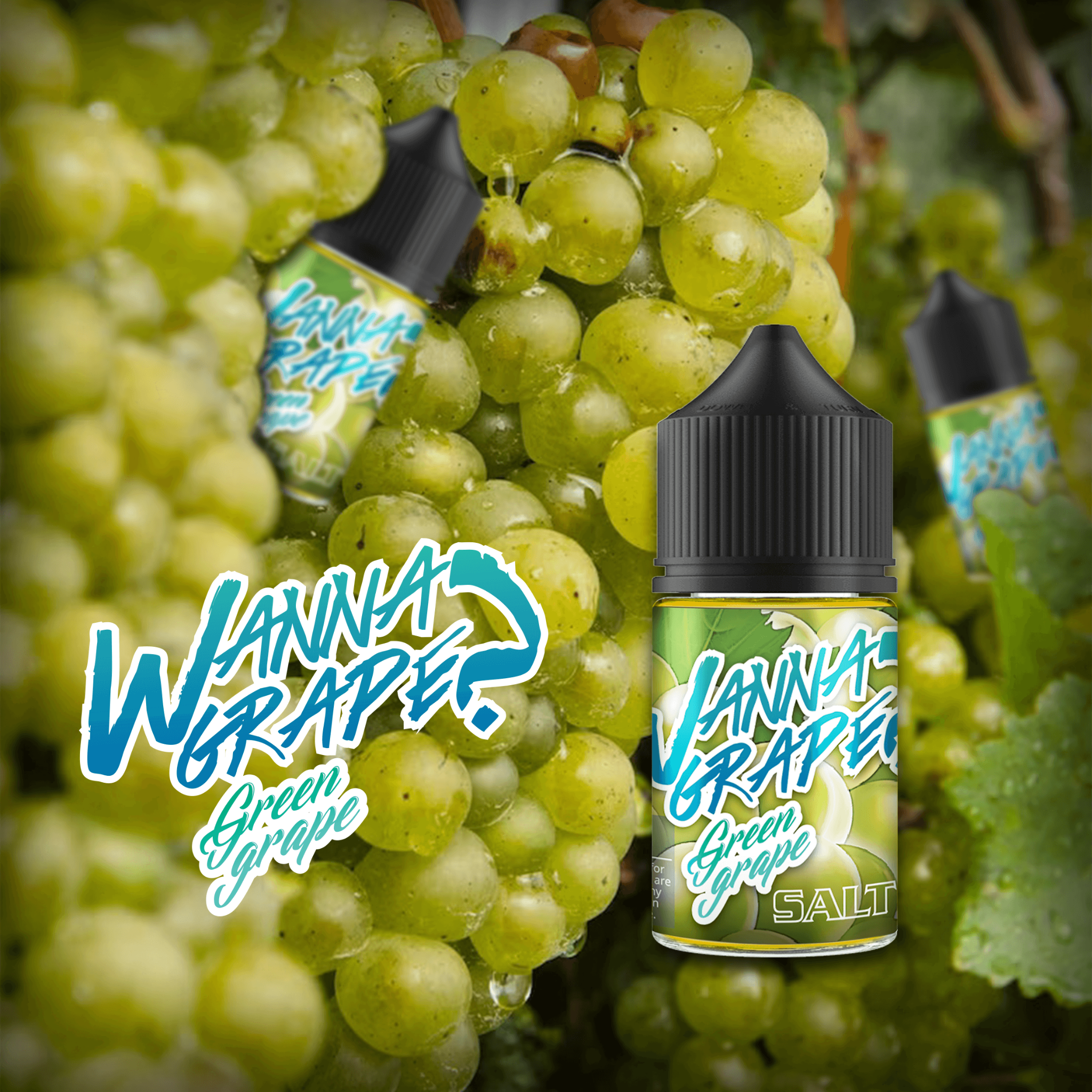  Tinh Dầu Vape Thái Wanna Grape Salt Nic Nho Xanh 30ml Chính Hãng 