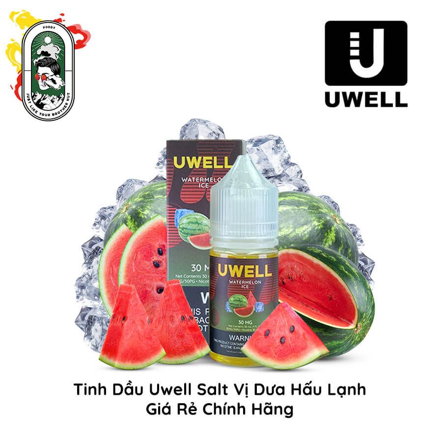  Tinh dầu Vape Uwell Salt Nic Dưa Hấu Lạnh 30ml Chính Hãng 