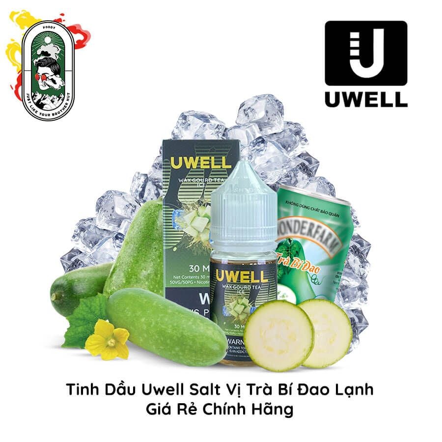  Tinh dầu Vape Uwell Salt Nic Trà Bí Đao Lạnh 30ml Chính Hãng 