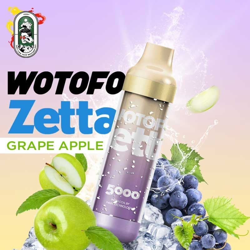  Pod Dùng 1 Lần Wotofo Zetta 5000 Hơi Vị Dâu Tây Chuối Chính Hãng 