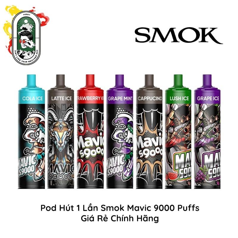  Pod 1 Lần Smok Mavic S9000 9000 Hơi Kiwi Dâu Sạc Lại Giá Rẻ Chính Hãng 