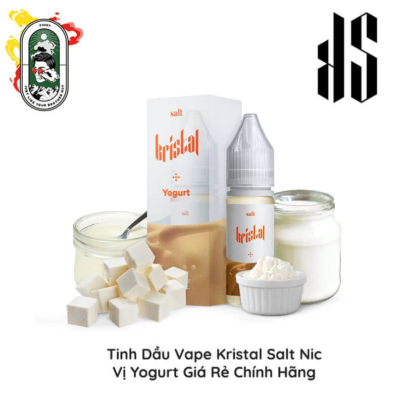  Tinh Dầu Vape Kristal Salt Yogurt 15ML Chính Hãng 