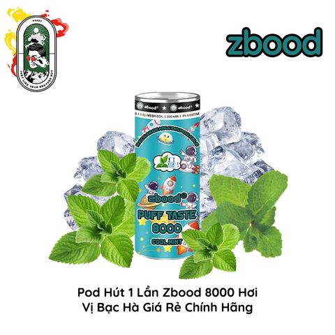 Pod Hút 1 Lần Zbood 8000 Hơi Chính Hãng Và Có Nhiều Hương vị