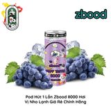  Pod Dùng 1 Lần Zbood 8000 hơi Nho Lạnh Chính Hãng 