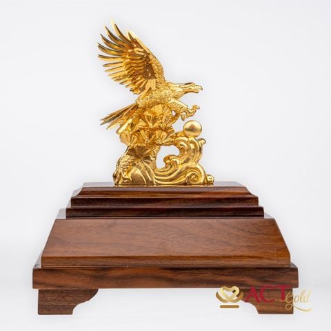 Quà tặng Đại Bàng dát vàng 24k ACT GOLD ISO 9001:2015 (Mẫu 4)