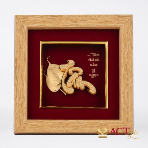Tranh Bồ Đề Tâm Dát Vàng 24K ACT GOLD ISO 9001:2015