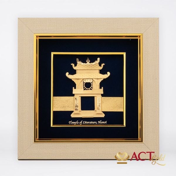 Tranh Khuê Văn Các dát vàng 24k ACT GOLD ISO 9001:2015