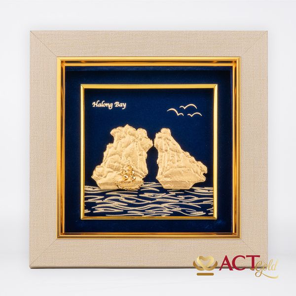 Tranh Vịnh Hạ Long dát vàng 24k ACT GOLD ISO 9001:2015