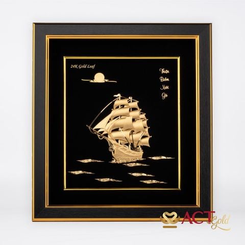 Tranh Thuyền dát vàng 24k ACT GOLD ISO 9001:2015
