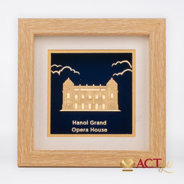 Tranh Nhà Hát Lớn dát vàng 24k ACT GOLD ISO 9001:2015