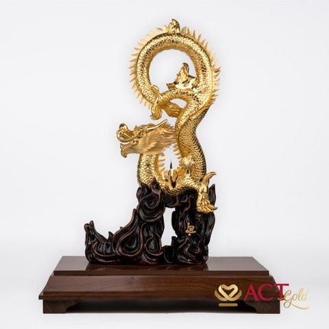 Quà tặng Rồng Phú Quý dát vàng 24k ACT GOLD ISO 9001:2015