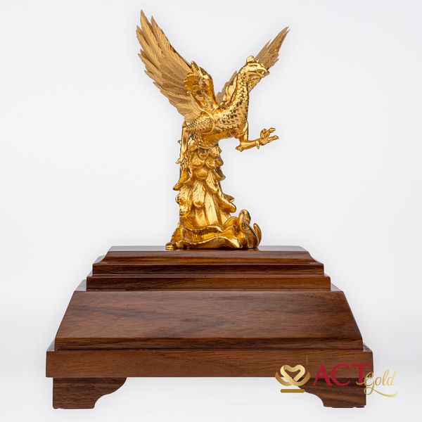 Quà tặng Chu Tước dát vàng 24k ACT GOLD ISO 9001:2015 (mẫu 2)