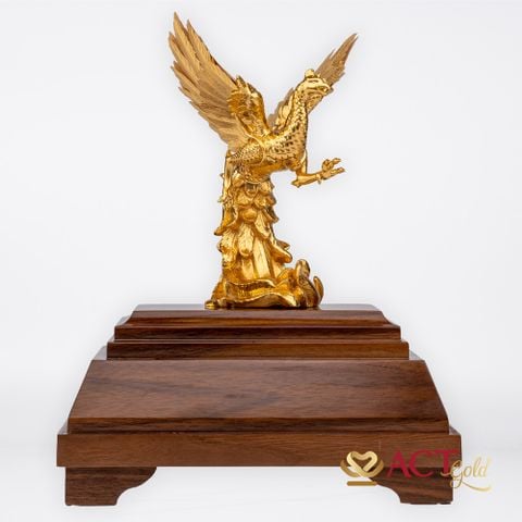 Quà tặng Chu Tước dát vàng 24k ACT GOLD ISO 9001:2015 (mẫu 2)