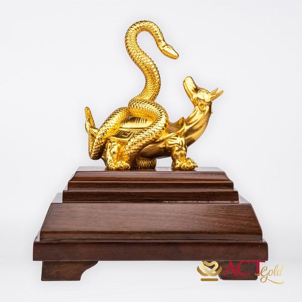 Quà tặng Huyền Vũ dát vàng 24k ACT GOLD ISO 9001:2015