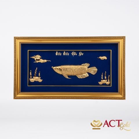 Tranh Cá Rồng dát vàng 24k ACT GOLD ISO 9001:2015