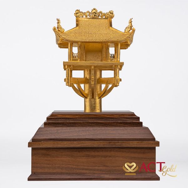 Quà tặng Chùa Một Cột dát vàng 24k ACT GOLD ISO 9001:2015
