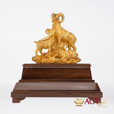 Quà tặng Tam Dương Khai Thái dát vàng 24k ACT GOLD ISO 9001:2015