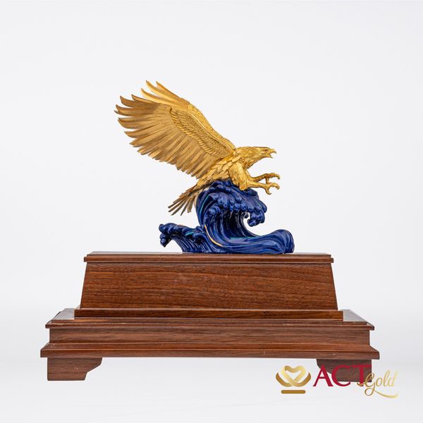 Quà tặng Đại Bàng dát vàng 24k ACT GOLD ISO 9001:2015 (Mẫu 3)