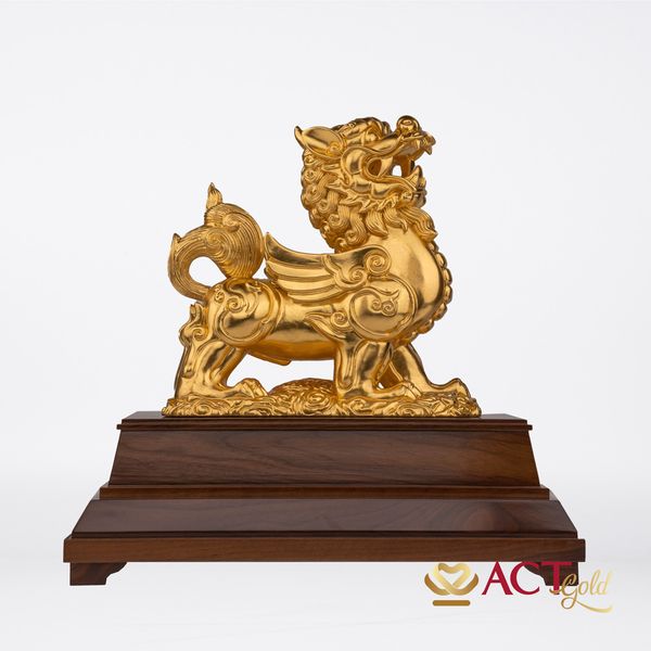 Quà tặng Tượng Tỳ Hưu dát vàng 24k ACT GOLD ISO 9001:2015