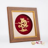 Tranh Rồng Phú Quý dát vàng 24k ACT GOLD ISO 9001:2015