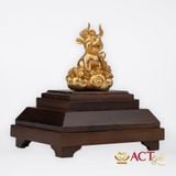 Quà tặng Tượng Trâu dát vàng 24k ACT GOLD ISO 9001:2015 (Mẫu 4)