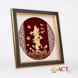 Quà tặng Tranh Rồng dát vàng 24k ACT GOLD ISO 9001:2015
