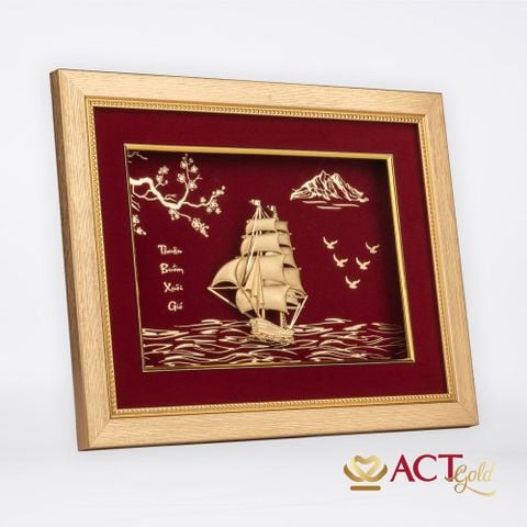 Tranh Thuyền dát vàng 24k ACT GOLD ISO 9001:2015