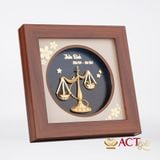 Quà tặng Tranh Cung Thiên Bình dát vàng 24k ACT GOLD ISO 9001:2015